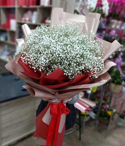 Букет цветов из: Гипсофила в Новом Приморского края