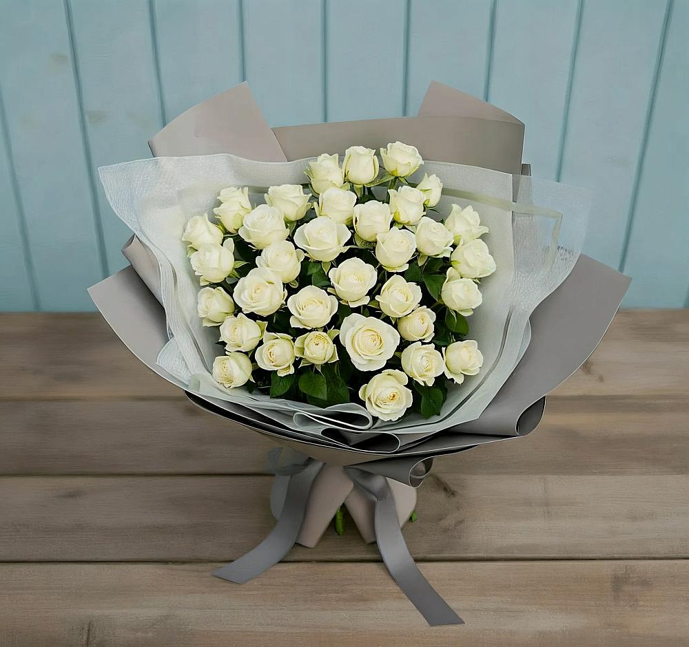 Букет Белоснежная нежность в Новом Приморского края