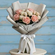 Букет цветов из:  Розы в Новом Приморского края