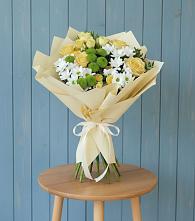 Букет цветов из:  Хризантемы и Розы #REPLACE_PRED# Новом Приморского края