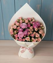 Букет Нежная розовость в Новом Приморского края Букет цветов из:  Розы в Новом Приморского края